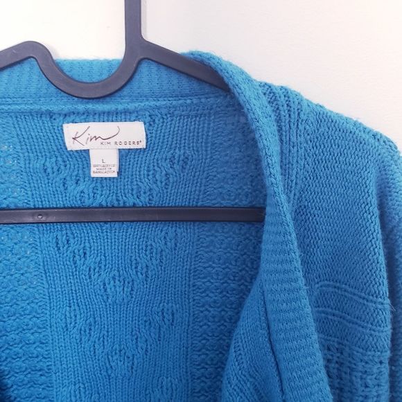 Kim Rogers Light Blue Knit Cardigan - Picture 12 of 13